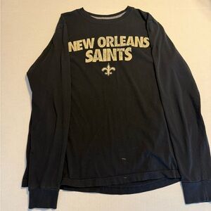 New Orleans Saints Black Long Sleeve Shirt